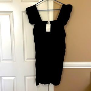 2 Hearts Black ruffle sleeve dress, size large, new with tags, smoke free home